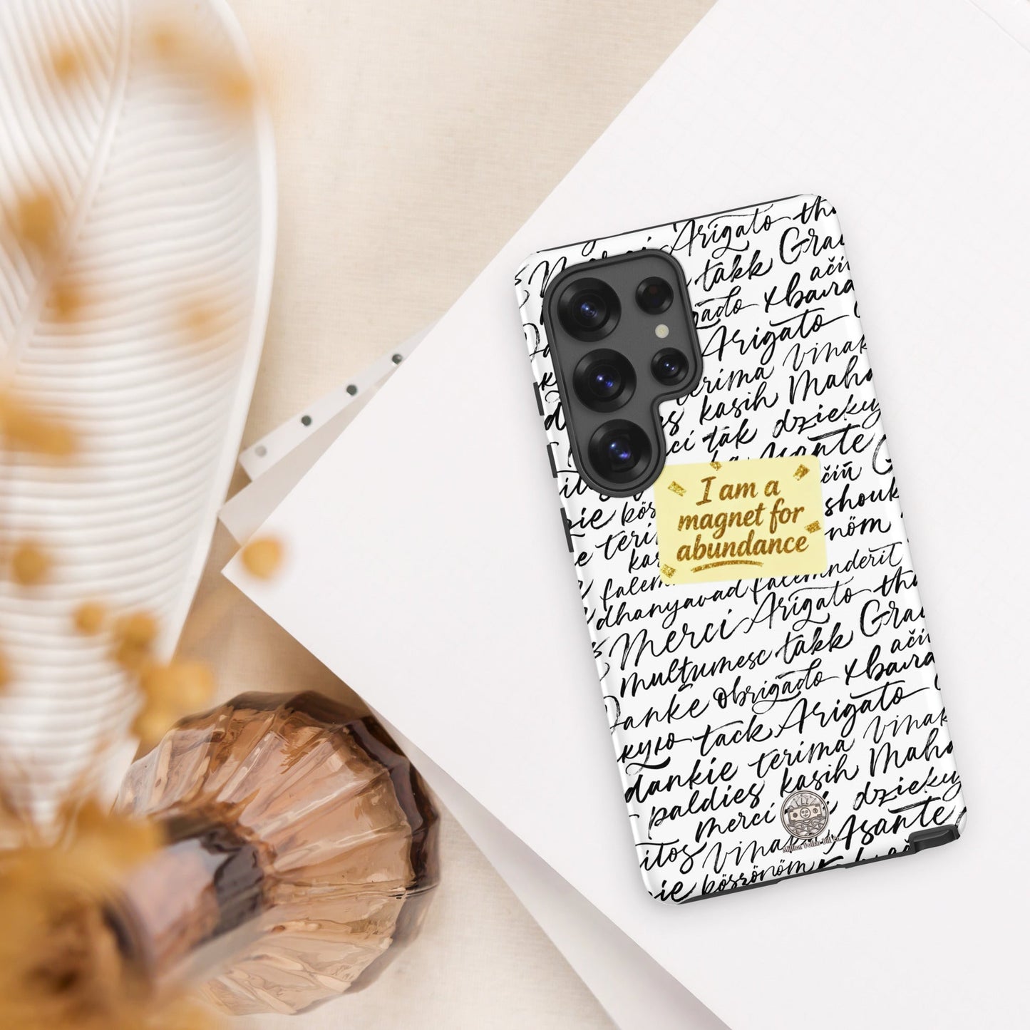 Funda resistente de gratitud magnética MDB Co. para Samsung®