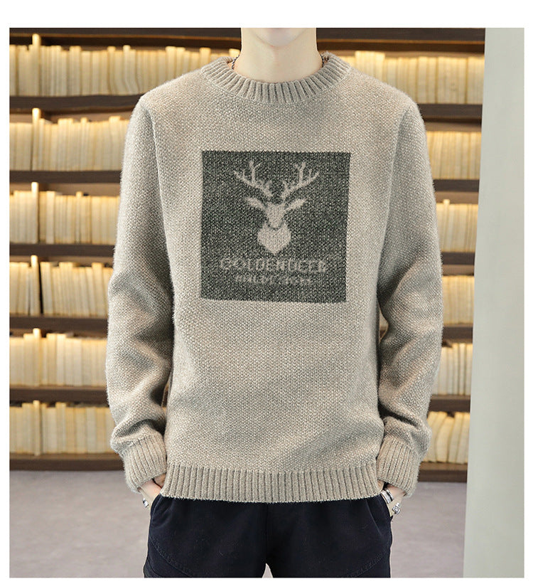 Men's Thickened Sweater | For Autumn and Winter | Youth - # BOAA13510055