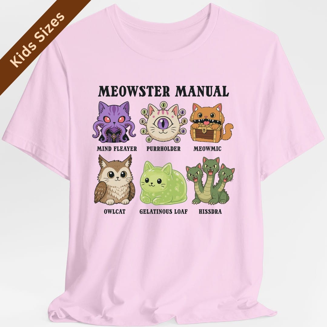 Meowster Manual Kids T-Shirt