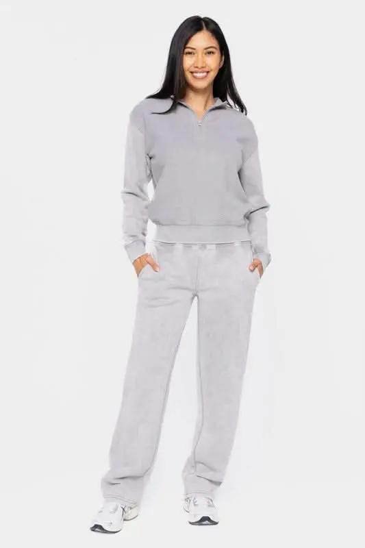 Women's Fleece Loungewear Pants Fleece Pants - Elastic Waist with Pockets - Loungewear Casual