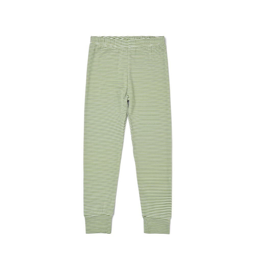 Evergreen Stripe Bamboo Kids Pajama Set