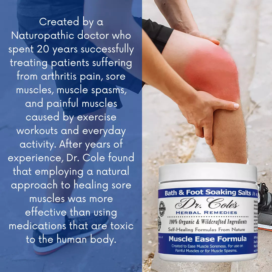 20 - Sales de baño relajantes Dr. Cole's Muscle Ease