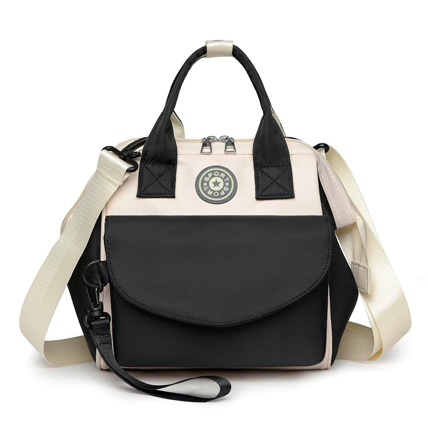 Multifunctional Diaper Changing Bag with 2 Insulated Pockets Commute Bag