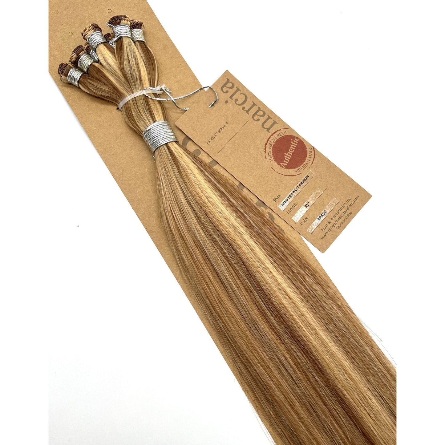 Narcia Remy Siberian Hand Tied Weft Hair Extensions (100g) - Choose Length