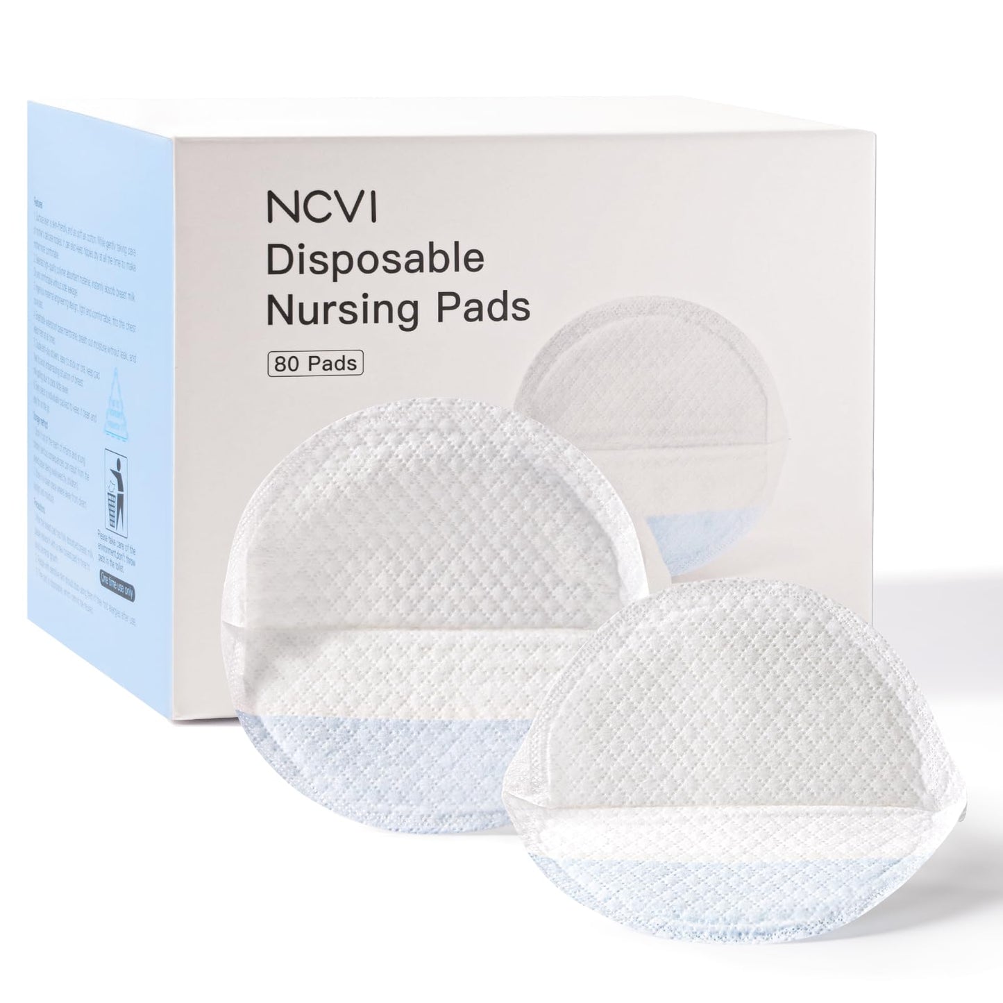 NCVI Disposable Nursing Pads | Breastfeeding Pads | 80 Count - # BAGE21410002