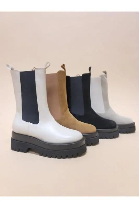 Women's Combat Boots Combat Boots - Durable Platform - Women's Fashion Outdoor
