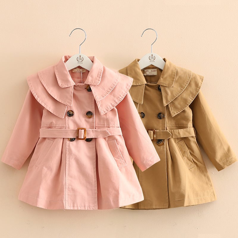New Cotton Windbreaker for Girls in Spring and Autumn - # GIAA21210017 & BAAA61110009