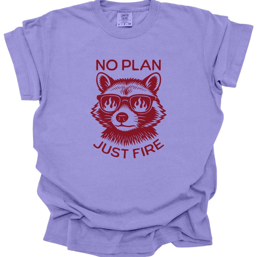 No Plan Just Fire D&D T-shirt - Comfort Colors