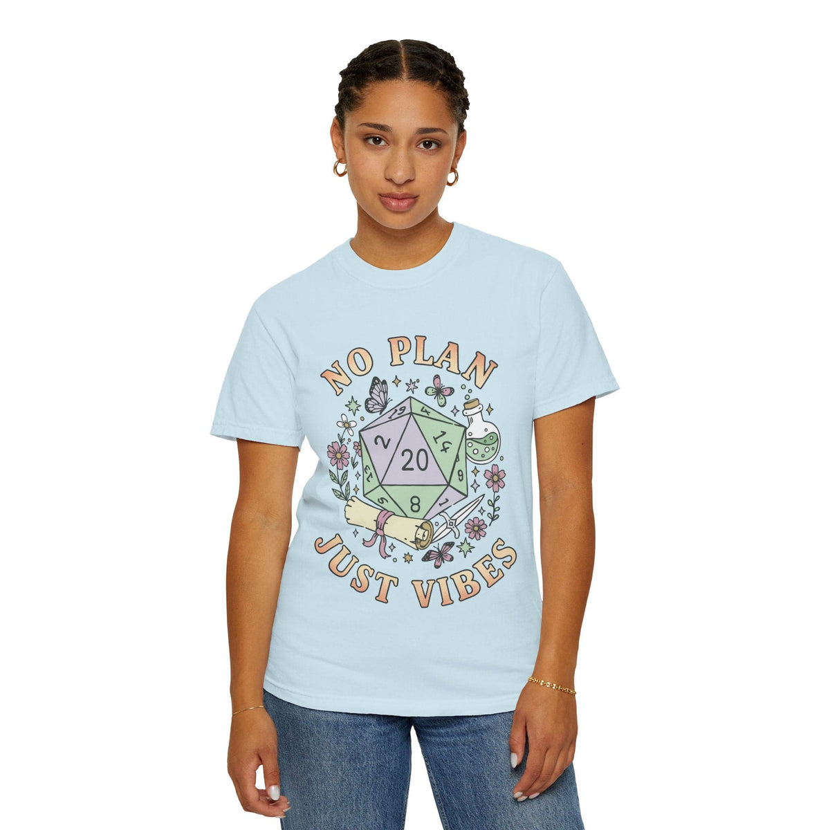 No Plan Just Vibes D&D T-Shirt - Comfort Colors