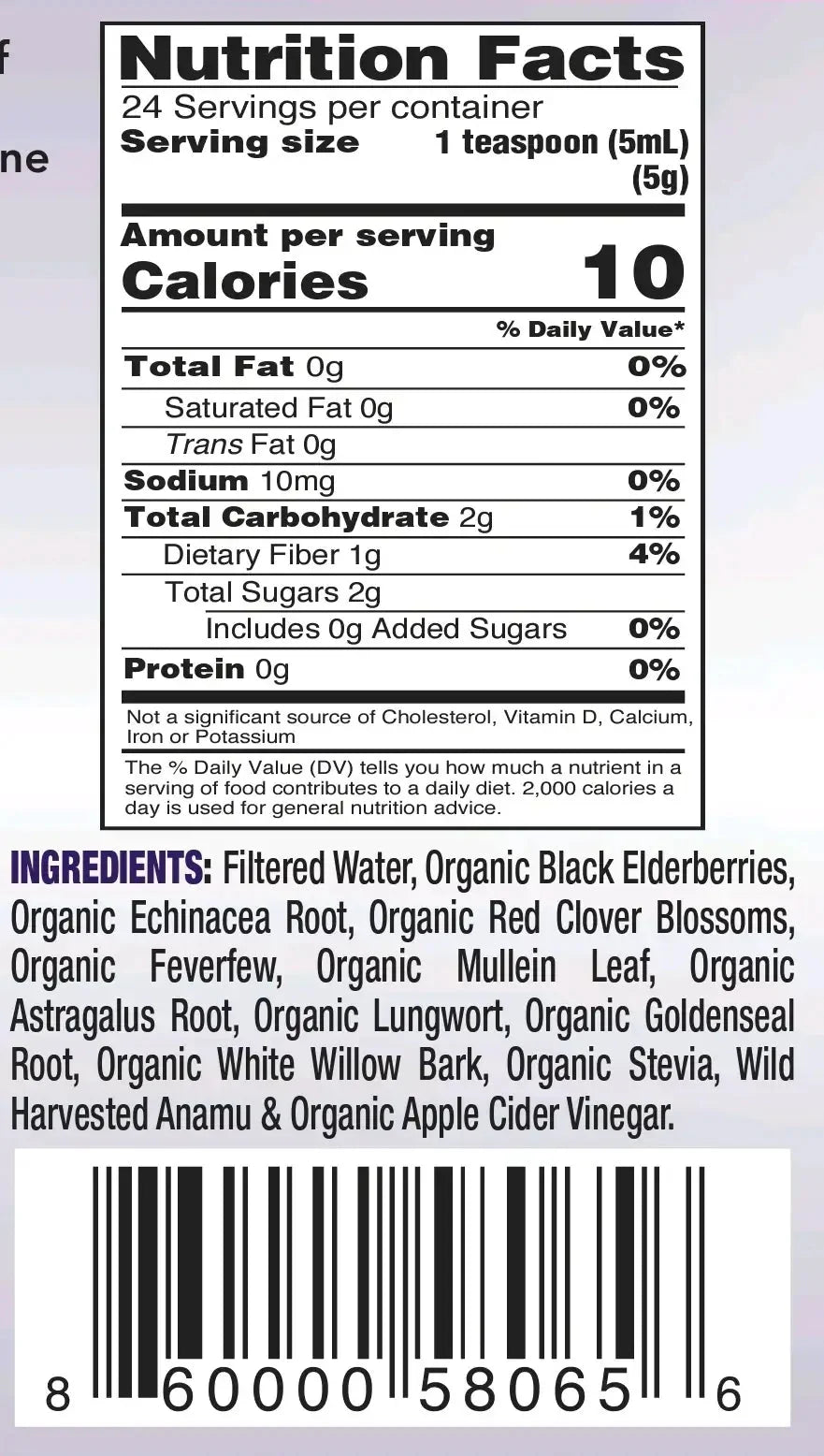 Organic Herbal Immunity Formula Premium Quality Triple Strength