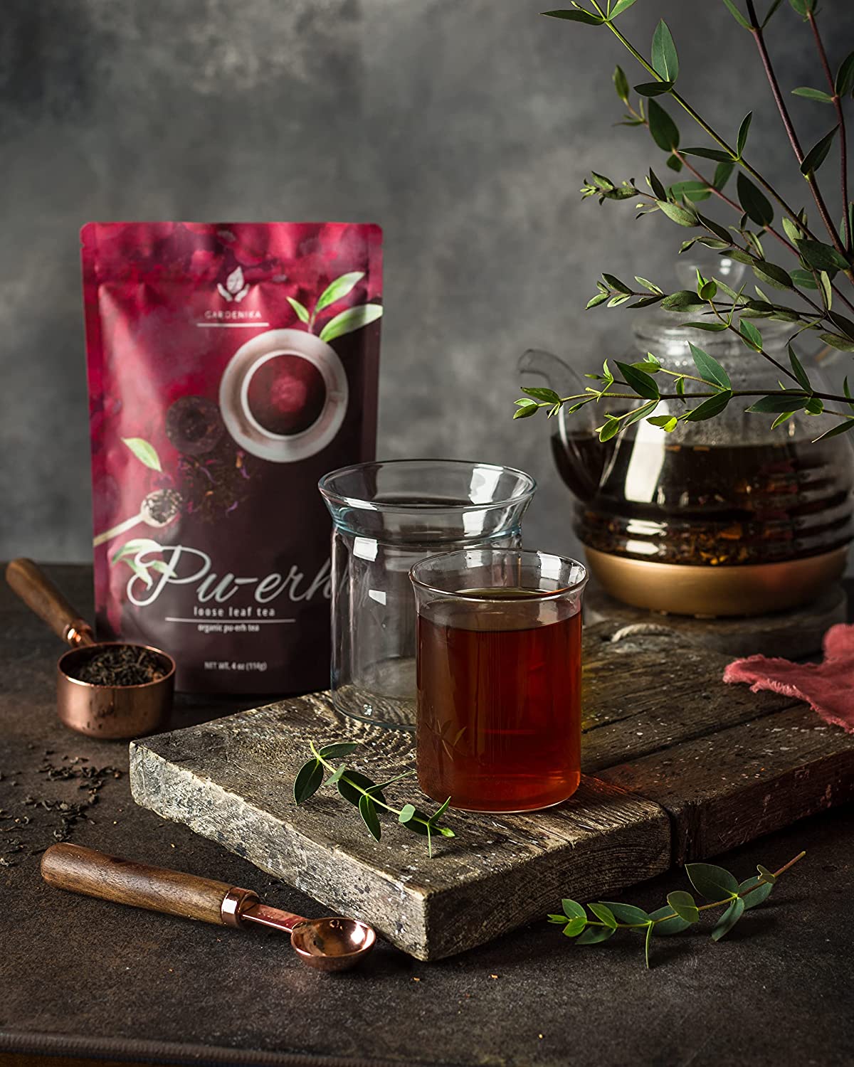 Puerh Tea, High-Caffeine Coffee Alternative - Fermented - Organic