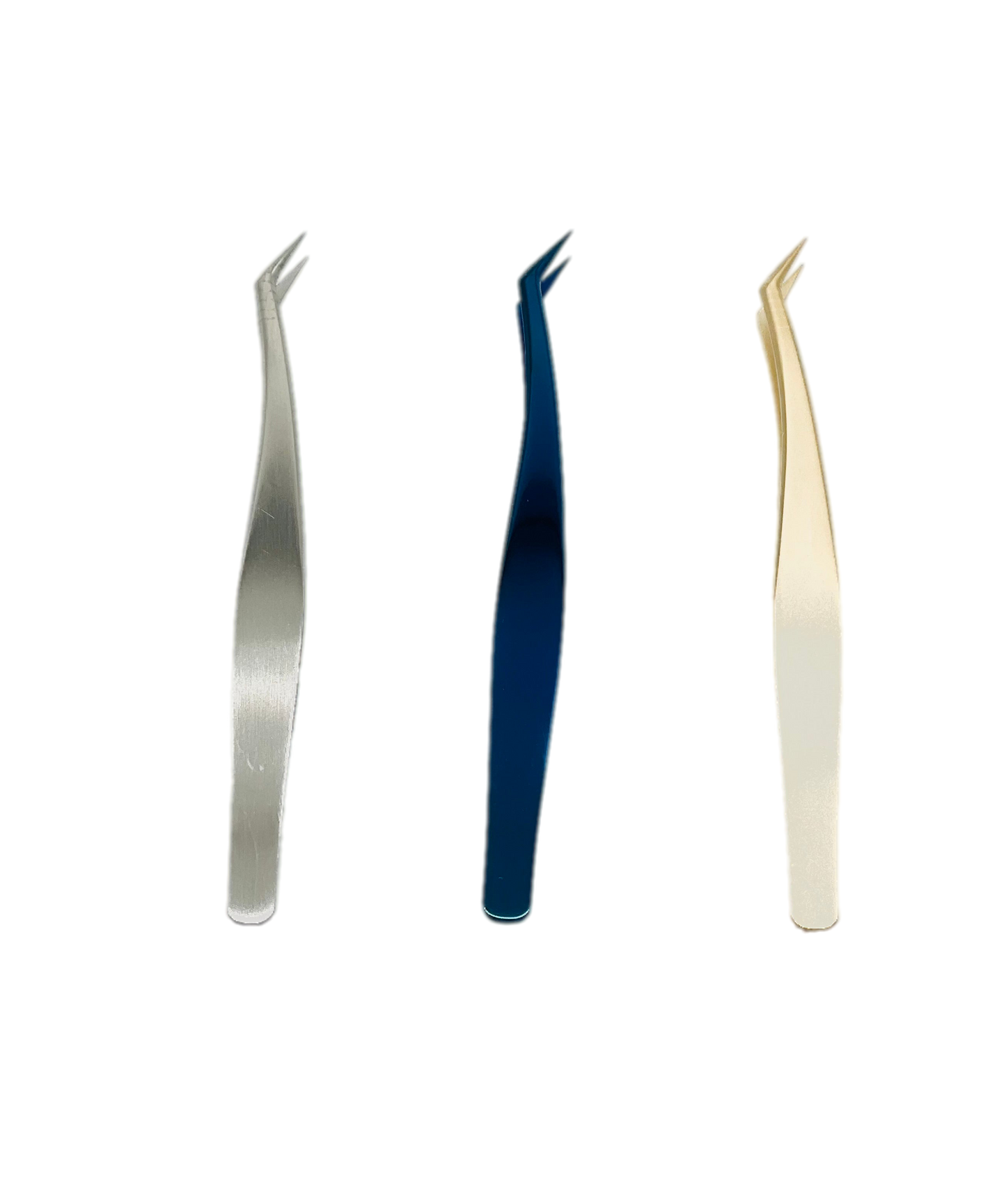 VIP Extensions Eyelash Tweezers, FLE021 Matte Gold Pearl