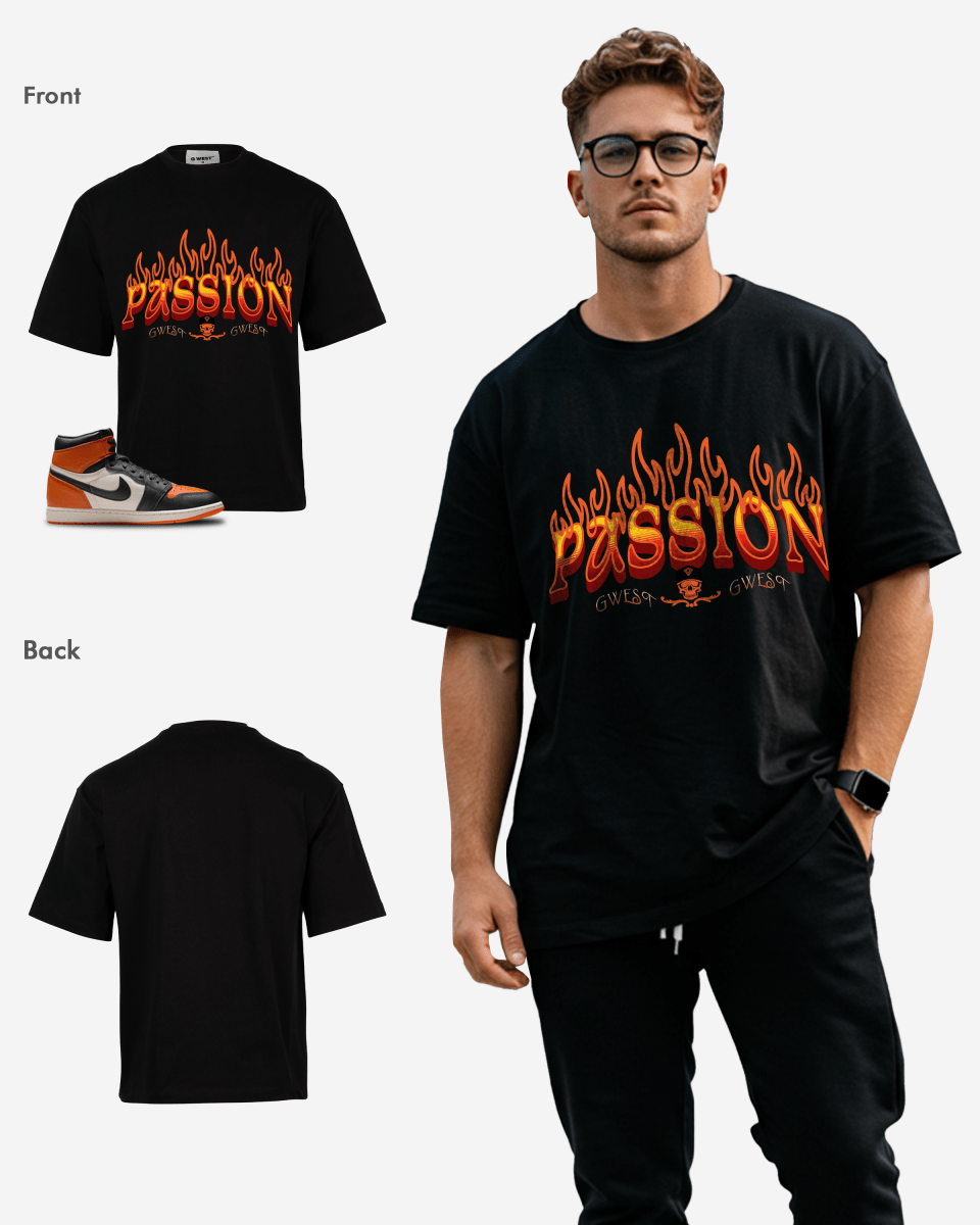 Camiseta extragrande G West Passion Power para hombre