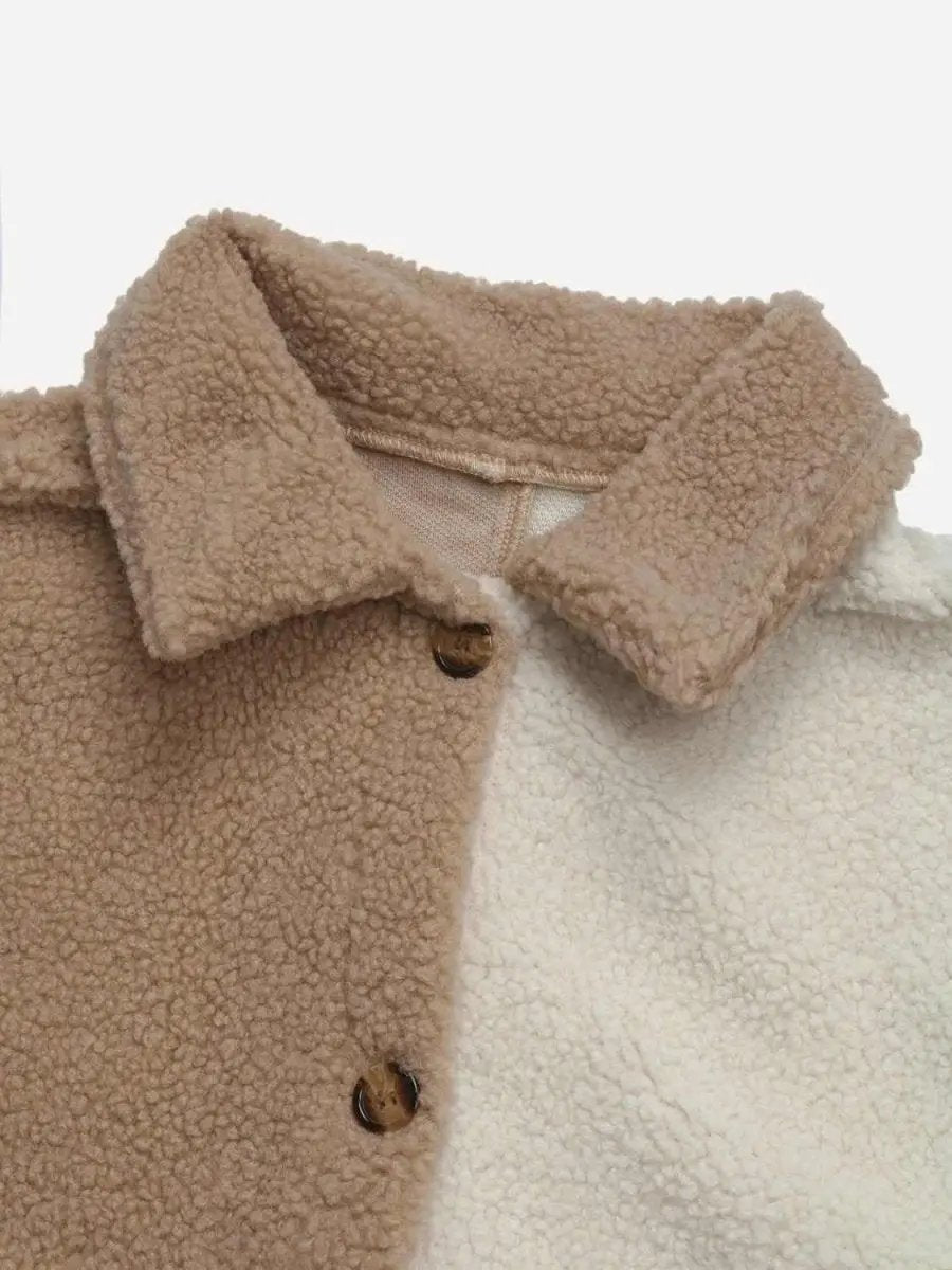 Women's Casual Jacket Women's Jacket - Color Block - Casual Long Sleeve