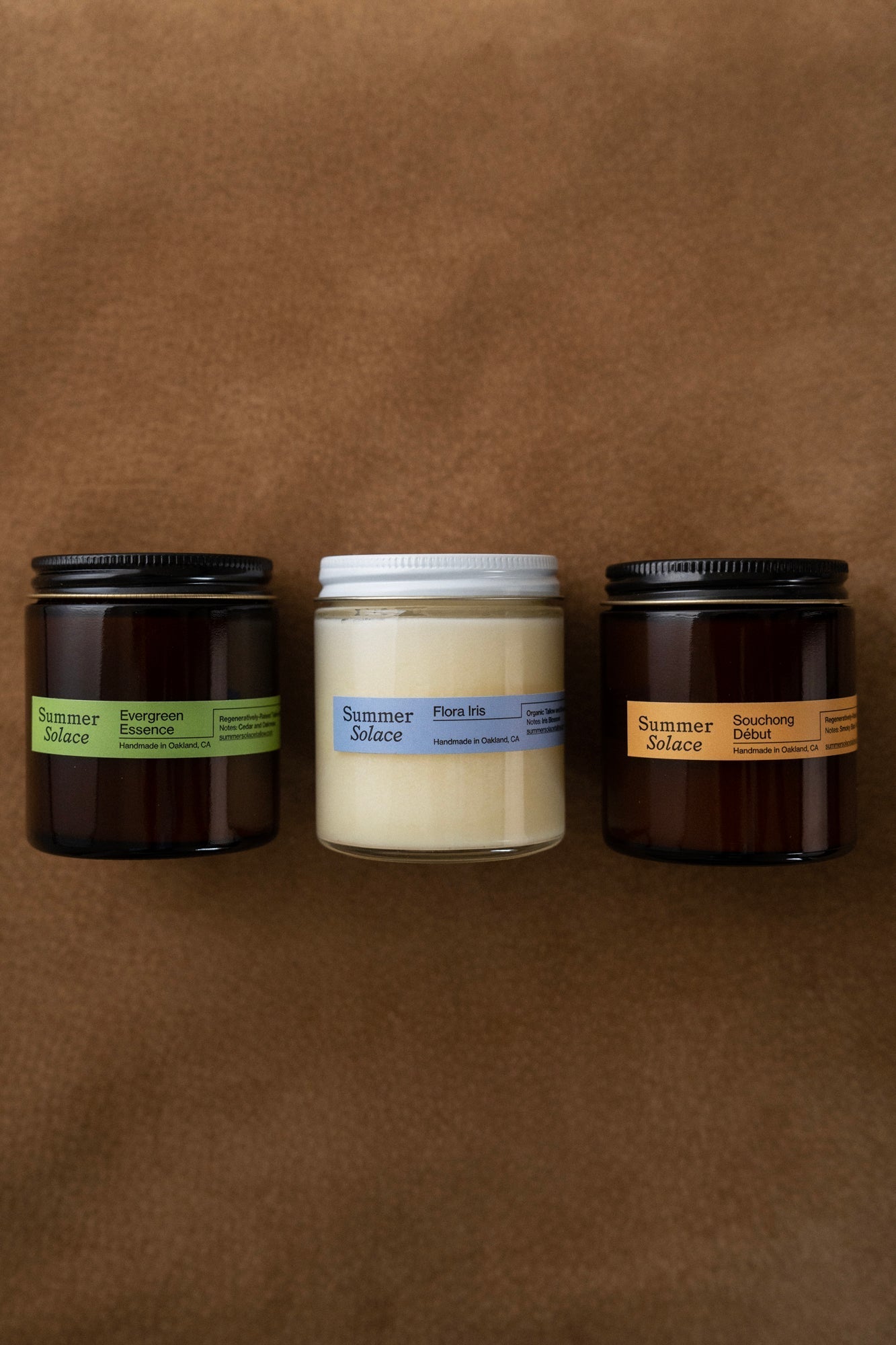 Trío de velas de sebo – Set de viaje | Colección principal