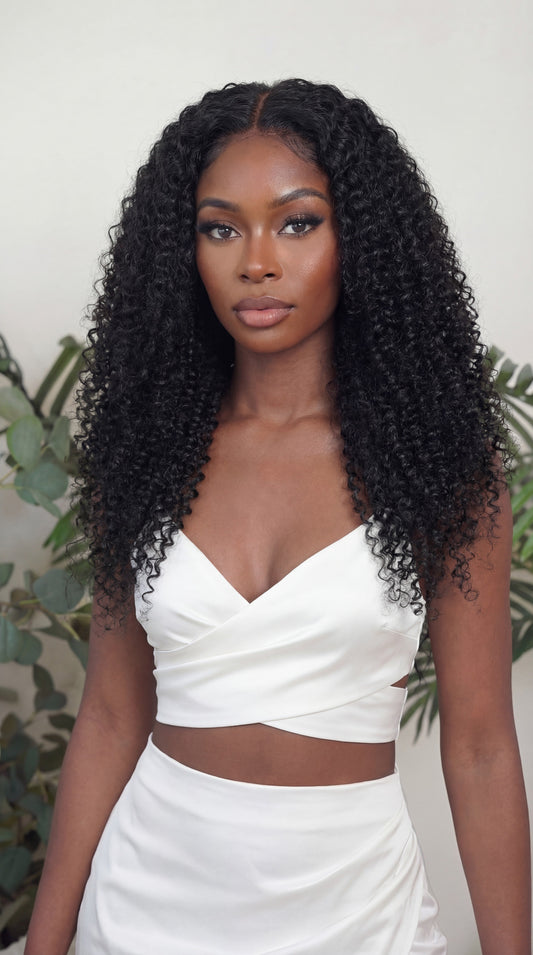 Paquete de cabello rizado tipo Kinky Wefted