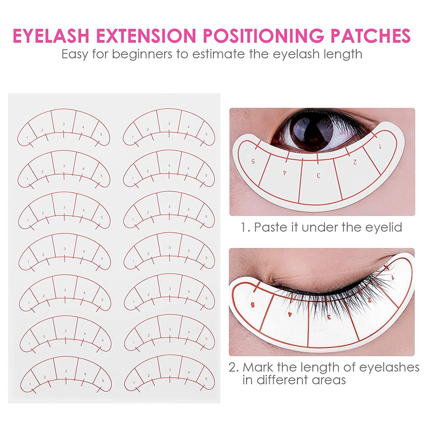 Positioning Paper Tips Sticker Wraps Make Up Tools