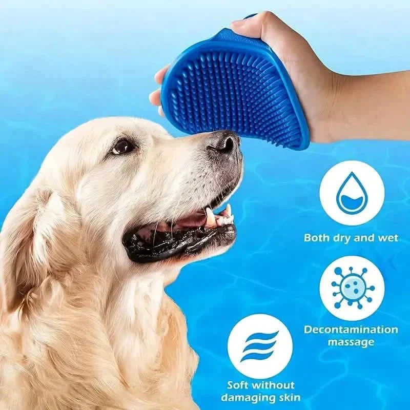 Premium Pet Grooming Brush with Adjustable Ring Handle