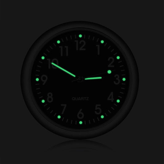 Car Clock Luminous Mini Automobiles Internal Stick-On Luminous Quartz Analog Watch Universal Pocket Mini Stick-On Clock for Car Boat Bike Home Digital Watch Mechanics Quartz Clocks Auto Ornament Car Accessories Gifts