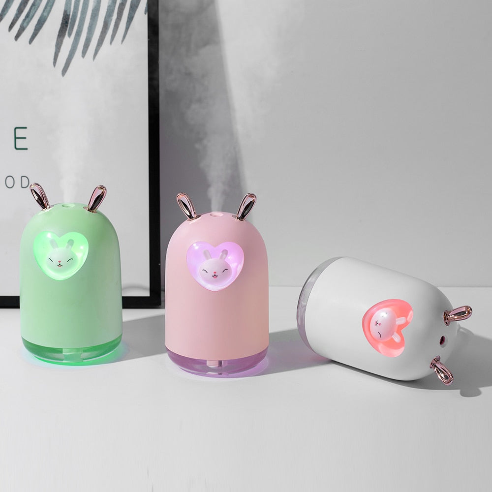 Humidificador de conejito con luz nocturna LED