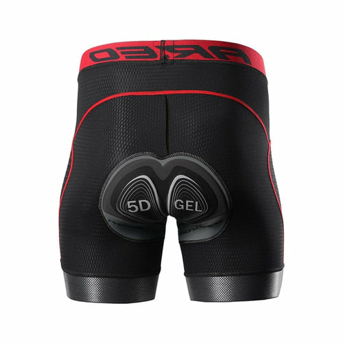 Pantalones cortos de ciclismo para hombre con almohadilla de gel 5D, ropa interior de ciclismo para bicicleta de montaña