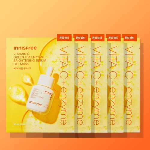 innisfree Vitamin C Green Tea Enzyme Brightening Serum Gel Mask 25ml X 5ea
