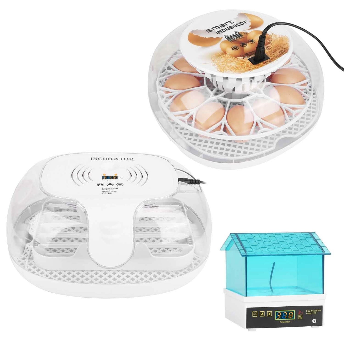 Professional Poultry Hatcher with Digital Display Automatic Temperature Humidity