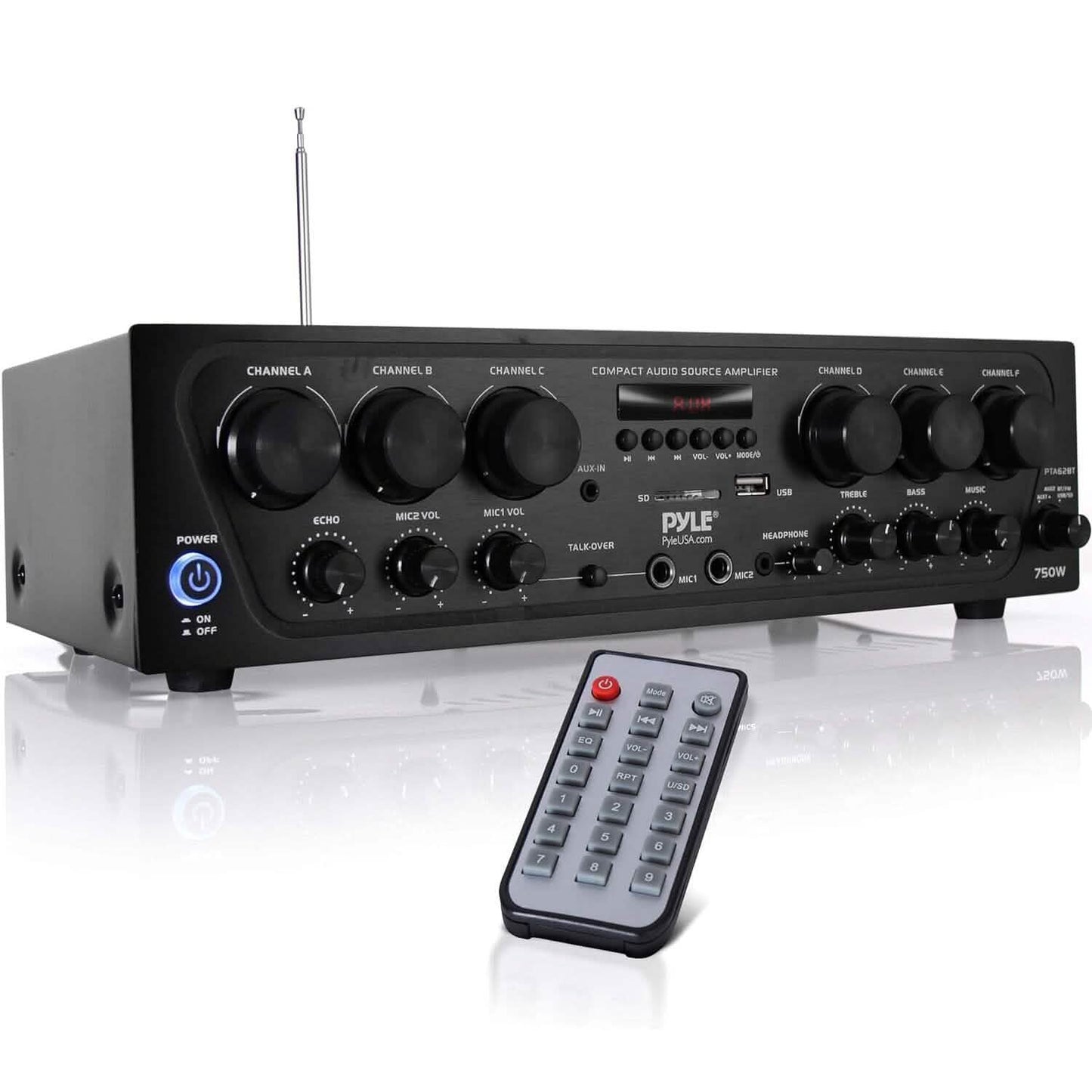 Pyle Wireless Bluetooth Home Audio Amplifier (Refurbished)