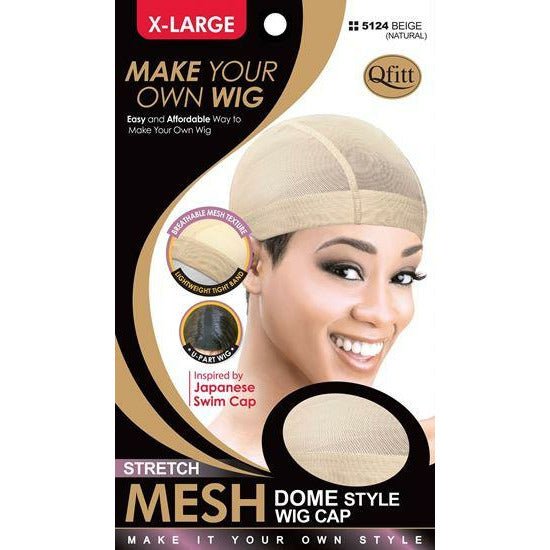 Qfitt Stretch Mesh Dome Style Wig Cap