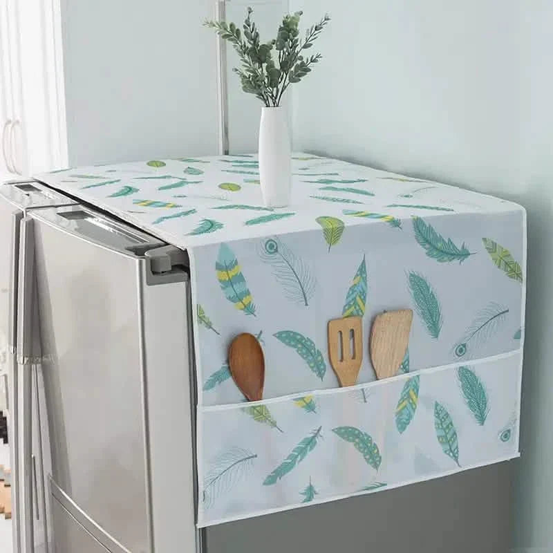 Refrigerator and Washing Machine Dust Covers with Pockets