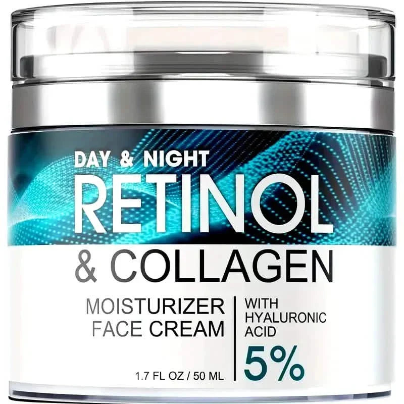 Retinol Moisturizing Cream With Collagen, Hyaluronic Acid, Vitamin C+E, Soothes Dry Skin