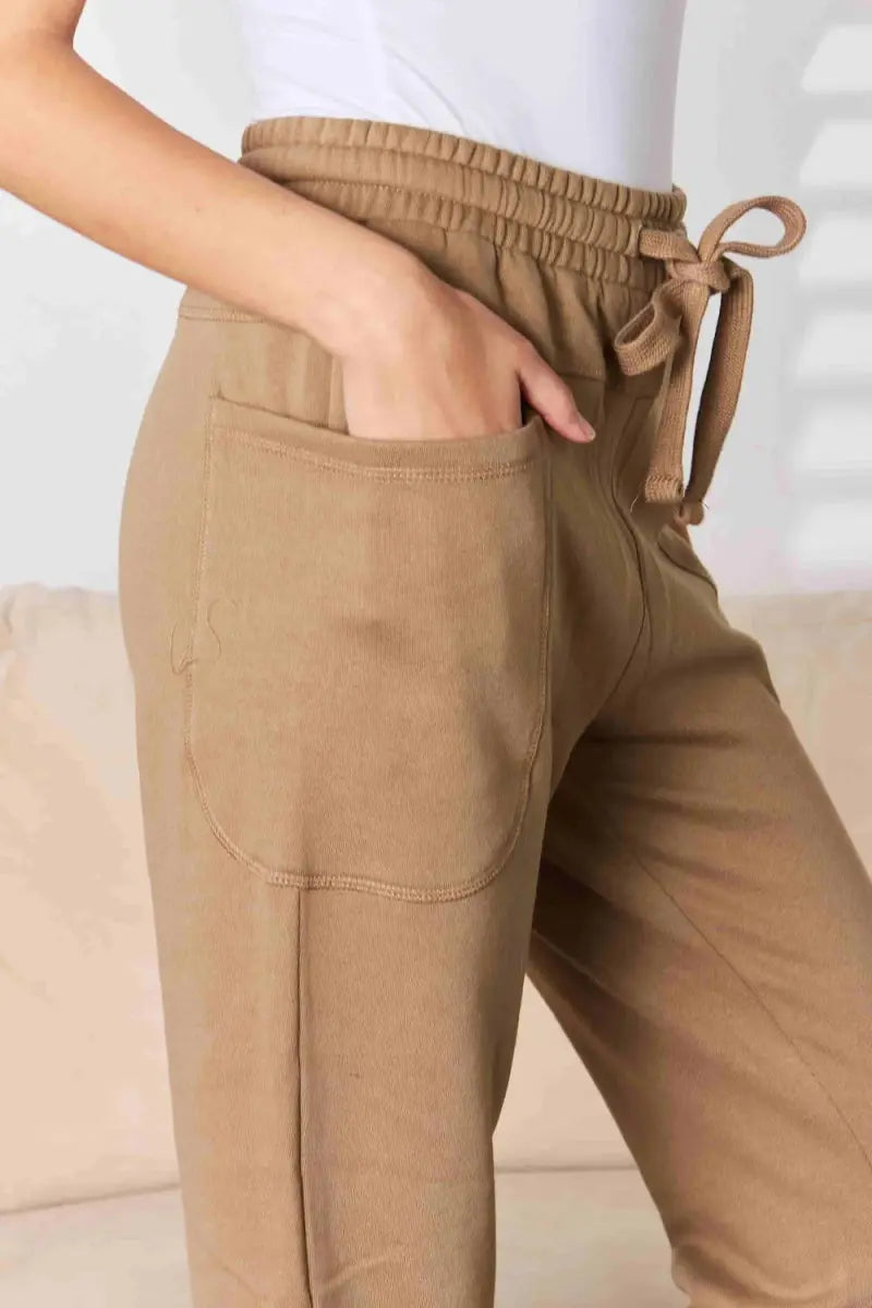 Trendsi Relaxed Joggers Women's Casual Wear Pants Comfy High Rise Style