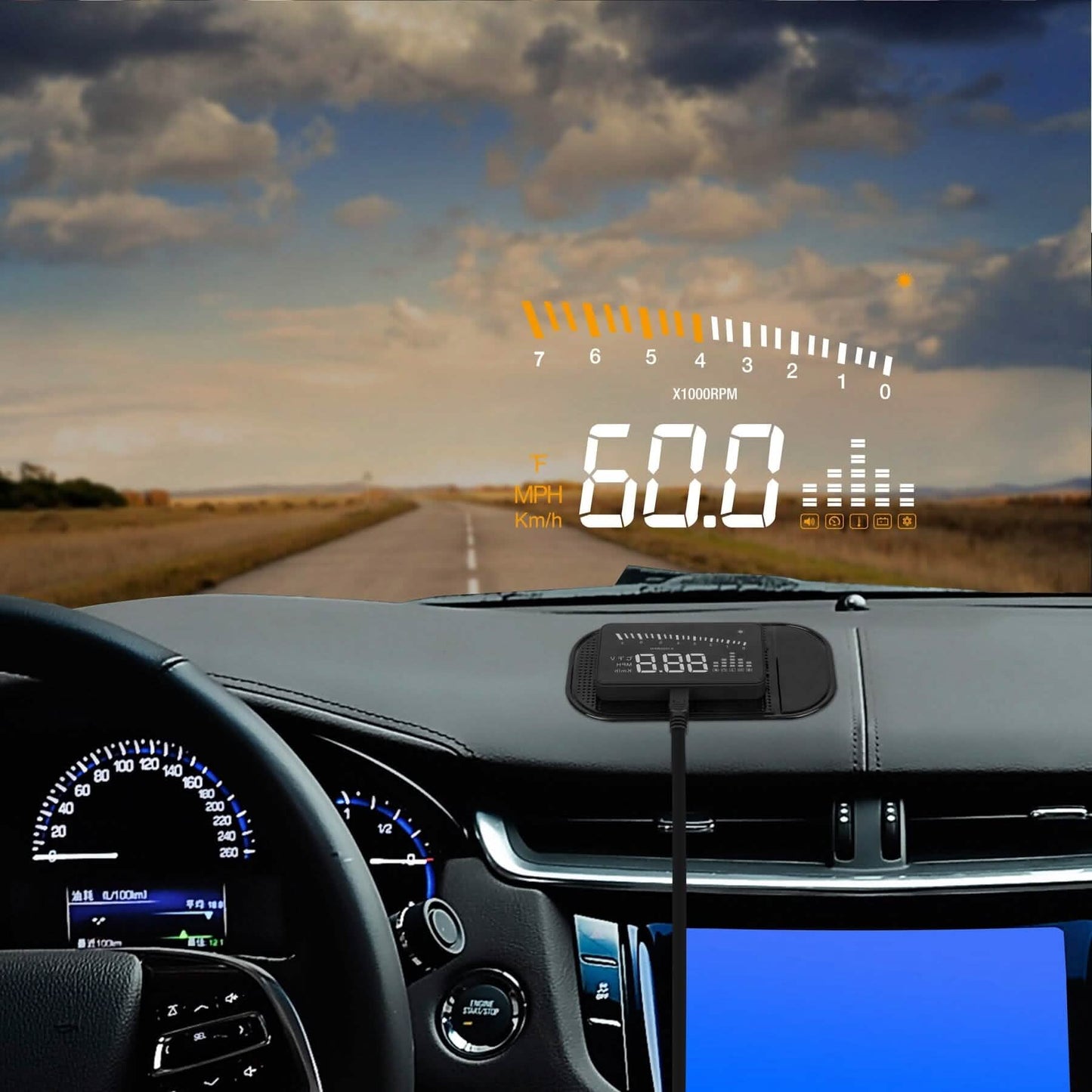 RoadProof® 3.5-Inch Heads-up Display