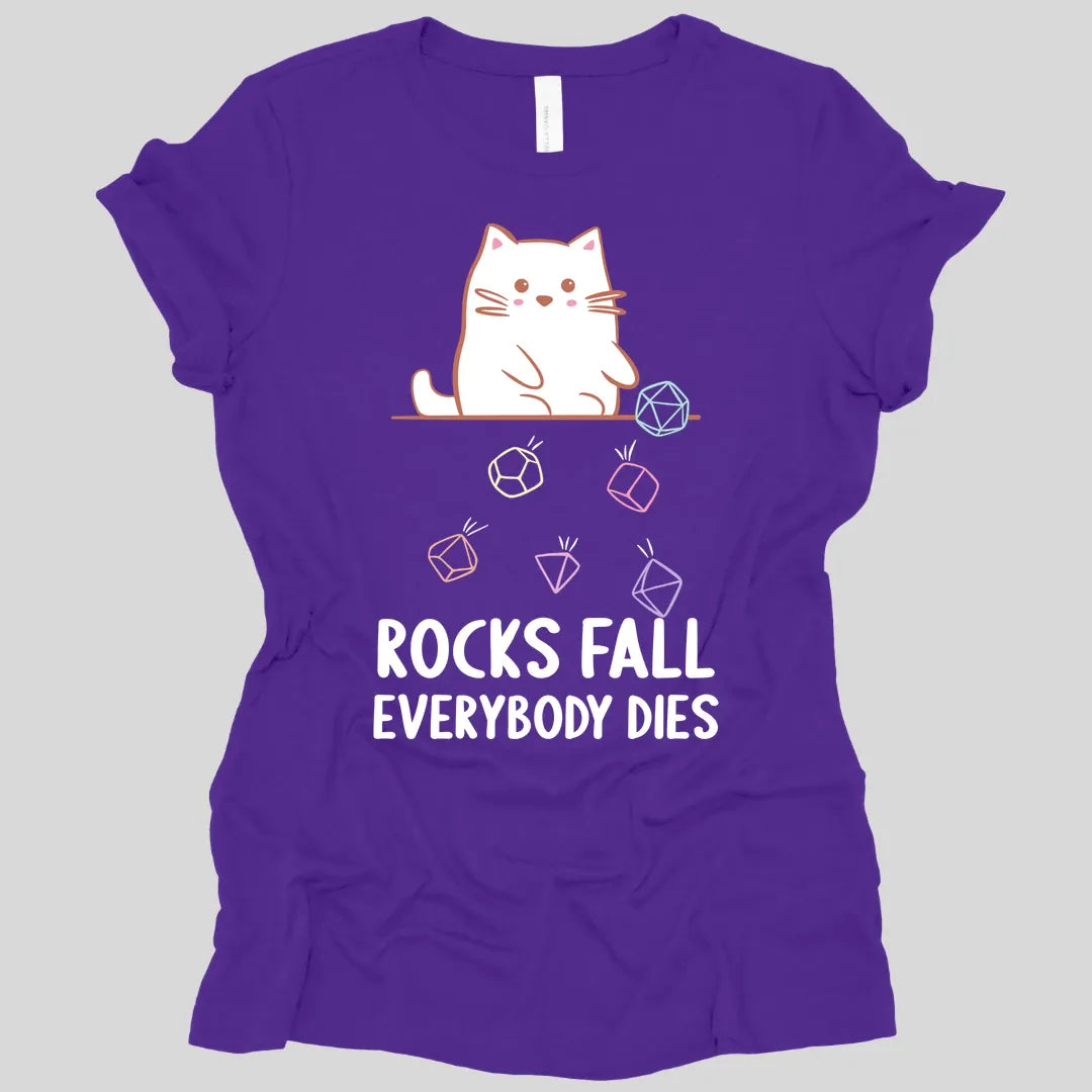 Rocks Fall Everybody Dies Kawaii Cat Women's T-shirt