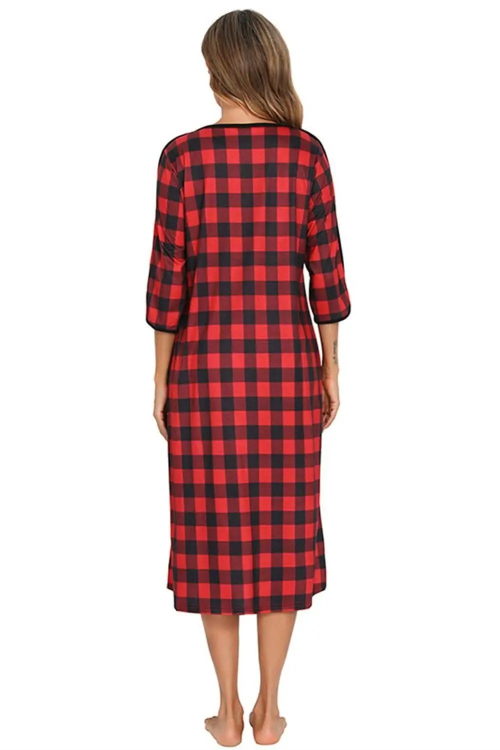 Trendsi Night Dress With Pockets — Elegant Sheer Sleepwear