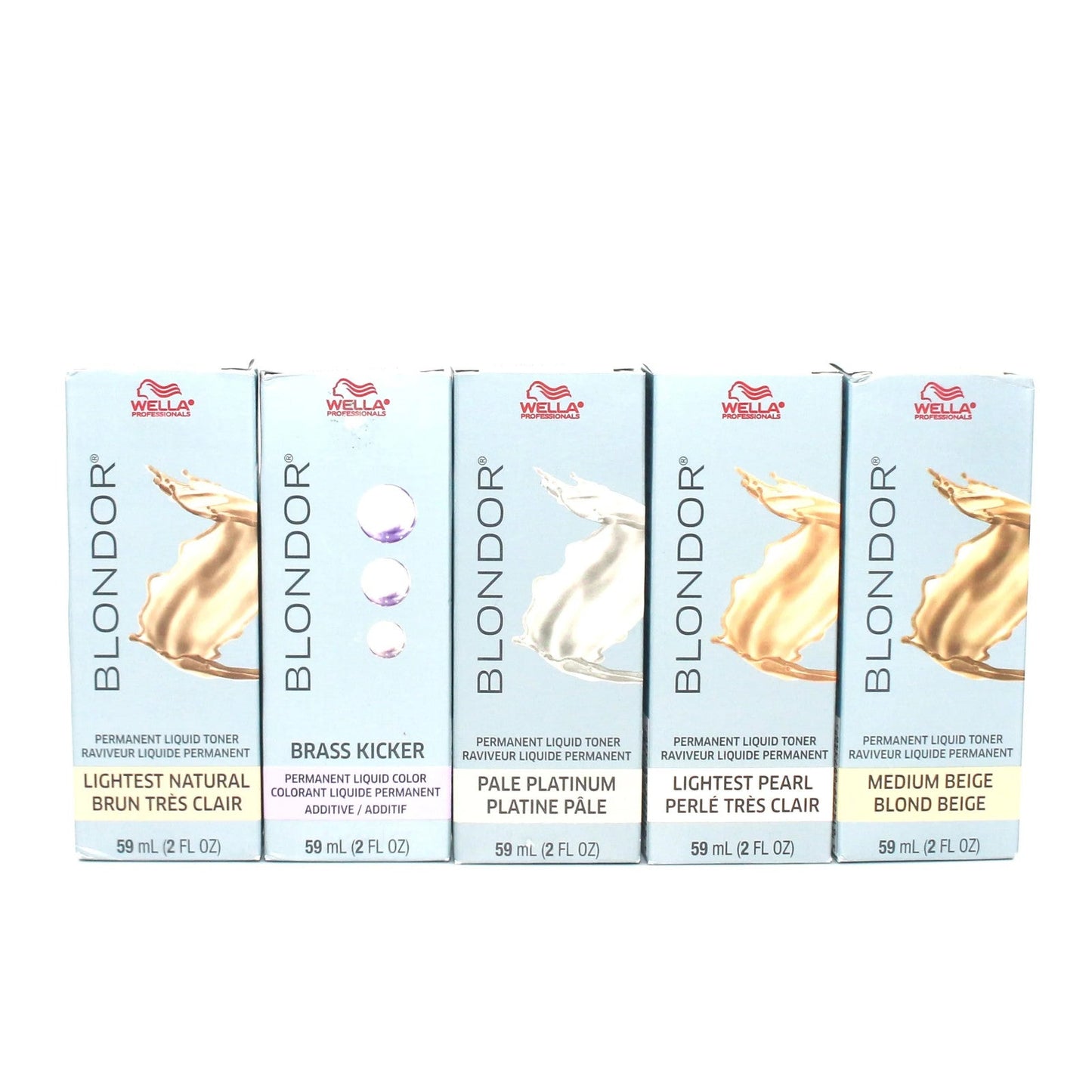 Wella Pro Blondor Permanent Liquid Toner /03 Lightest Natural, 2 oz