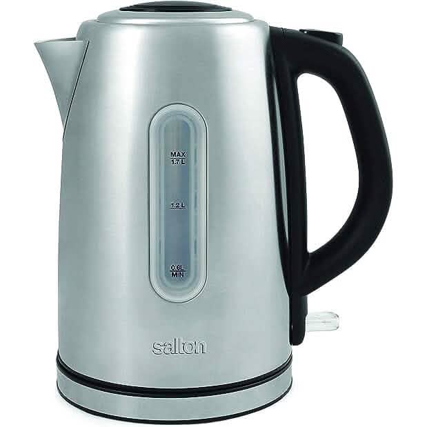 Salton Cordless Electric Stainless Steel Kettle