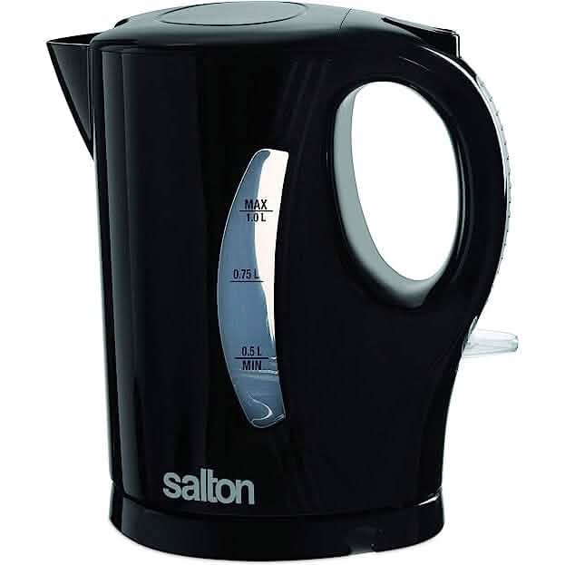 Salton Jug Kettle 1 .0 L/Qt - Black, Cordless