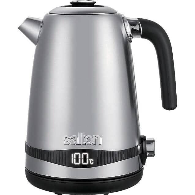 Salton Stainless Steel Digital Kettle - Variable Temperature