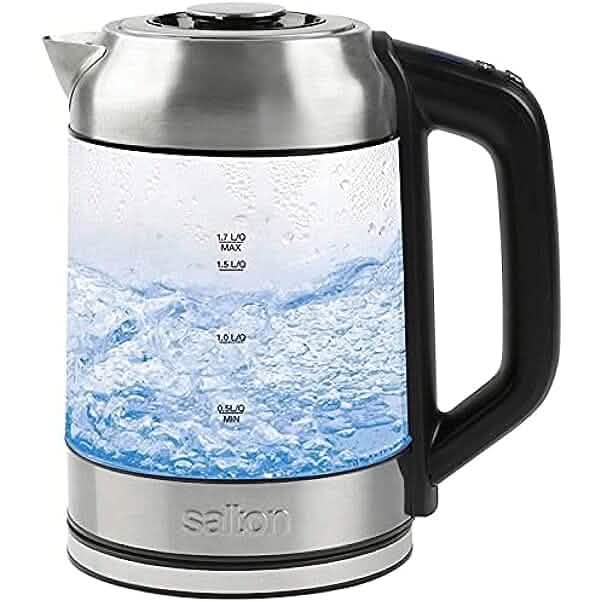 Salton Temperature Control Kettle & Tea Steeper 1.7 L/Qt