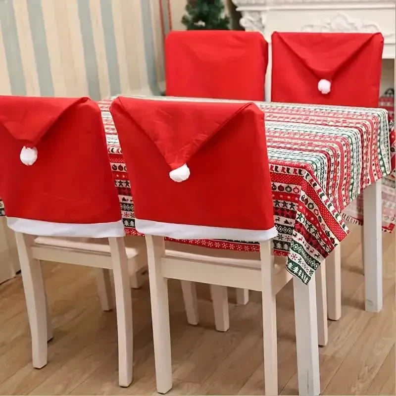 Santa Hats Dining Chair Covers Slipcover
