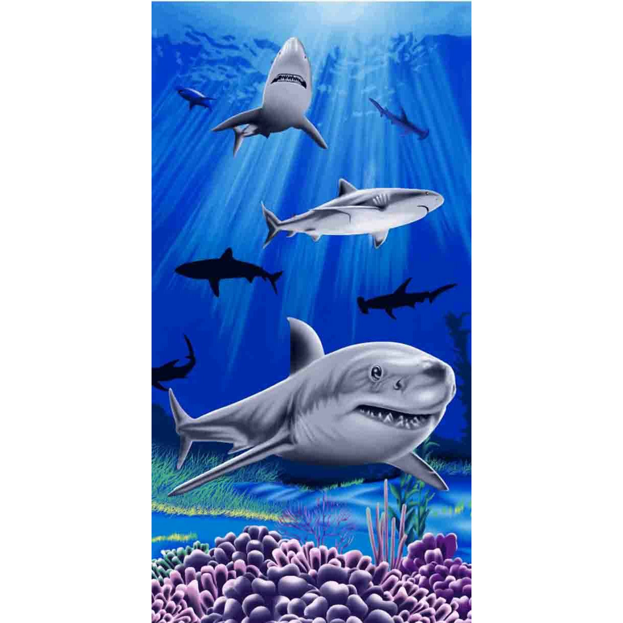 Toalla de playa Sola Shark de 76 x 152 cm