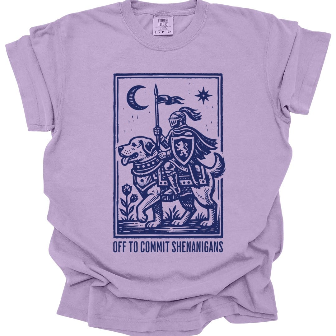 Shenanigans Knight Dog T-shirt - Comfort Colors
