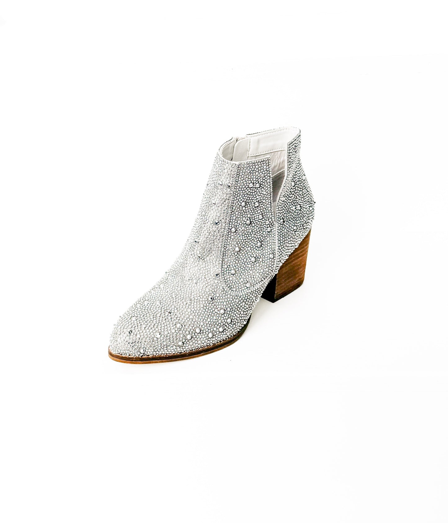 Botín Shine Star Rhinestone en plateado