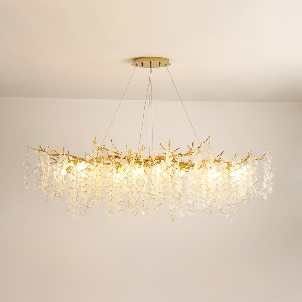 Candelabros de monedas de cristal de Shiro Noda