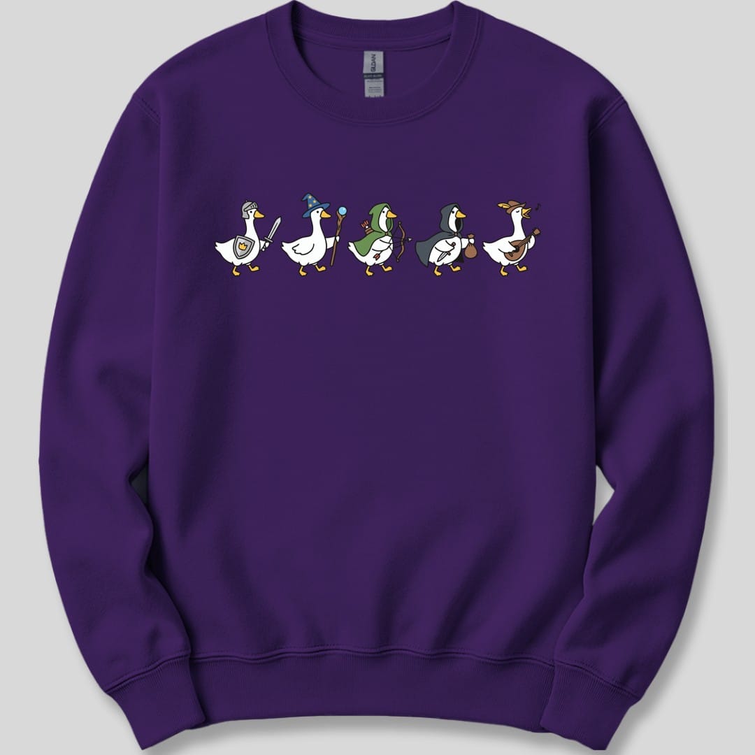 Silly Goose Adventurers Funny D&D Sweatshirt