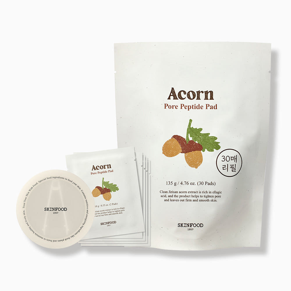 SKINFOOD Acorn Pore Peptide Pad 135g/30Pads (Refill)