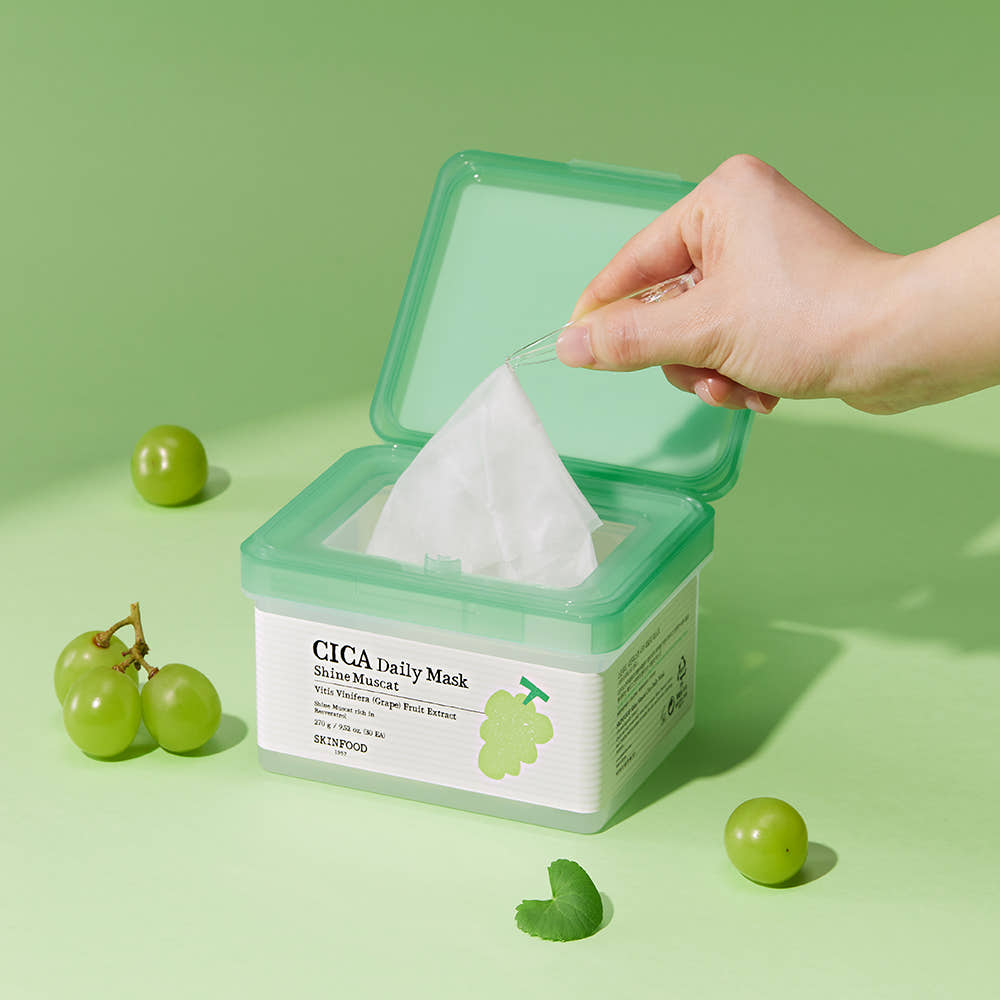 SKINFOOD Shine Muscat Cica Daily Mask 270g/30ea