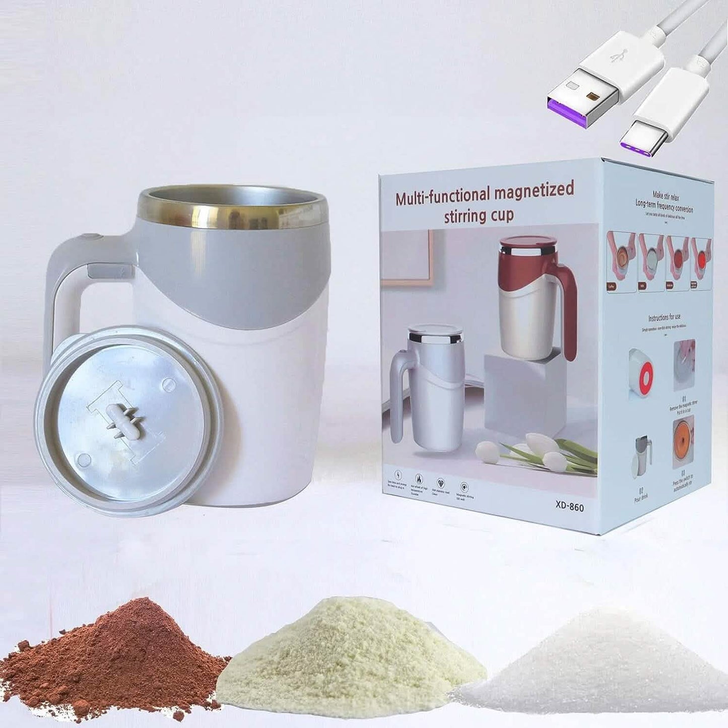 Smart Electric Self-Mixing Mug