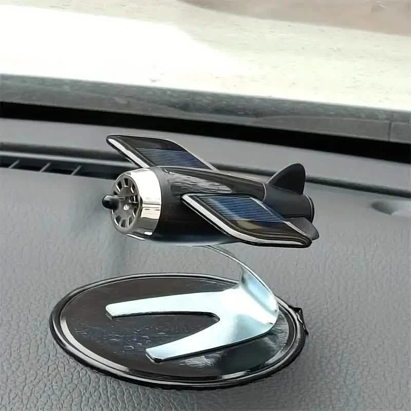 Solar Airplane Creative Car Decoration